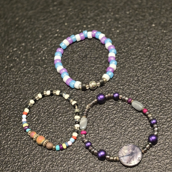 Handmade Jewelry - ⚠️Clearance Colorful Beaded Bracelet Trio